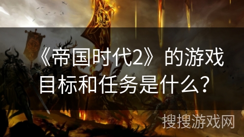 《帝国时代2》的游戏目标和任务是什么？