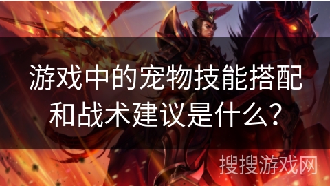 游戏中的宠物技能搭配和战术建议是什么？