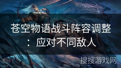 苍空物语战斗阵容调整：应对不同敌人