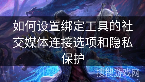 如何设置绑定工具的社交媒体连接选项和隐私保护