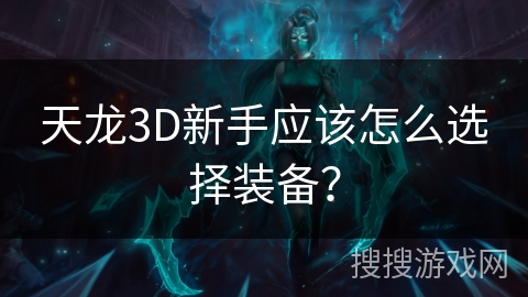 天龙3D新手应该怎么选择装备？