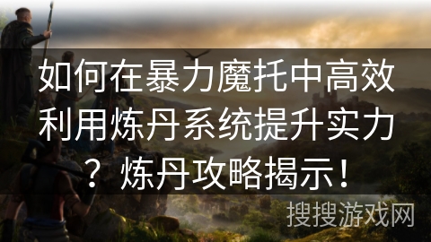 如何在暴力魔托中高效利用炼丹系统提升实力？炼丹攻略揭示！