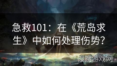 急救101：在《荒岛求生》中如何处理伤势？