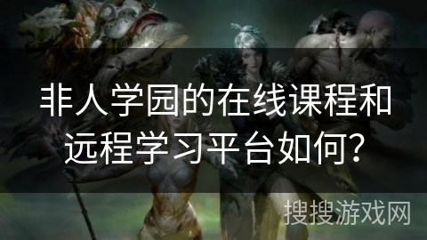 非人学园的在线课程和远程学习平台如何？