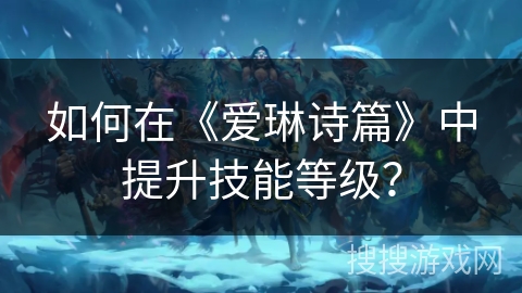 如何在《爱琳诗篇》中提升技能等级？
