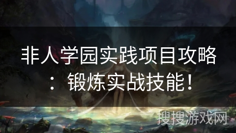 非人学园实践项目攻略：锻炼实战技能！
