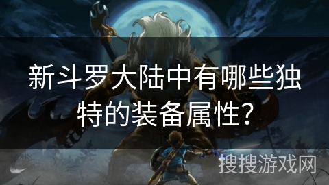 新斗罗大陆中有哪些独特的装备属性？