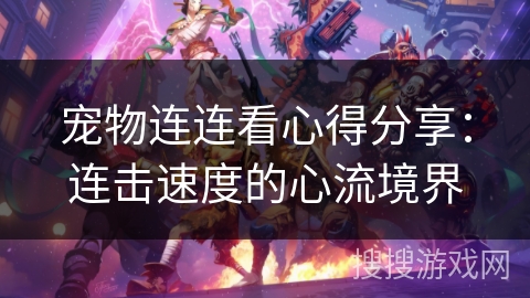 宠物连连看心得分享：连击速度的心流境界