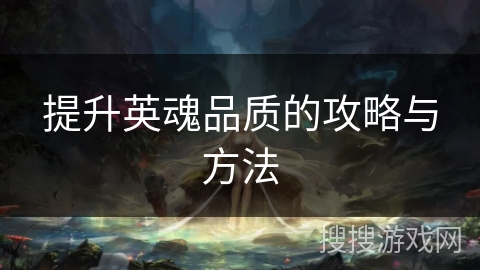 提升英魂品质的攻略与方法