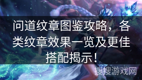 问道纹章图鉴攻略，各类纹章效果一览及更佳搭配揭示！