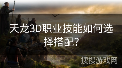 天龙3D职业技能如何选择搭配? 天龙3D职业技能如何选择搭配?
