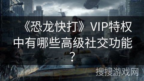 《恐龙快打》VIP特权中有哪些高级社交功能？
