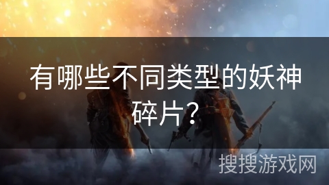 有哪些不同类型的妖神碎片？