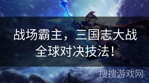 战场霸主，三国志大战全球对决技法！