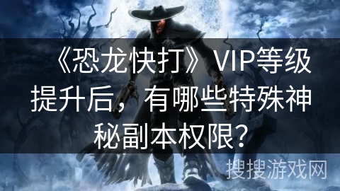 《恐龙快打》VIP等级提升后，有哪些特殊神秘副本权限？