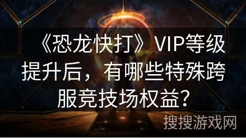 《恐龙快打》VIP等级提升后，有哪些特殊跨服竞技场权益？