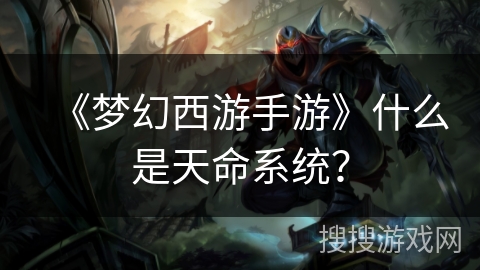 《梦幻西游手游》什么是天命系统？