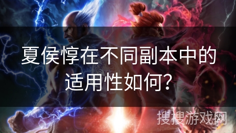 夏侯惇在不同副本中的适用性如何？