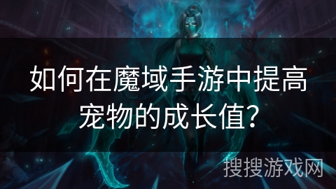 如何在魔域手游中提高宠物的成长值？