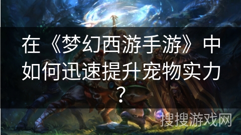在《梦幻西游手游》中如何迅速提升宠物实力？