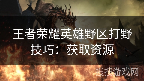 王者荣耀英雄野区打野技巧：获取资源