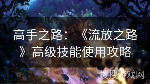 高手之路：《流放之路》高级技能使用攻略