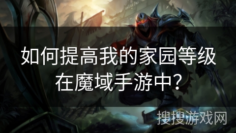 如何提高我的家园等级在魔域手游中？