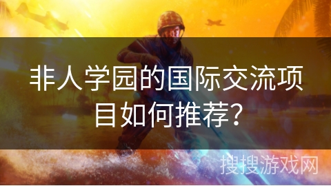 非人学园的国际交流项目如何推荐？