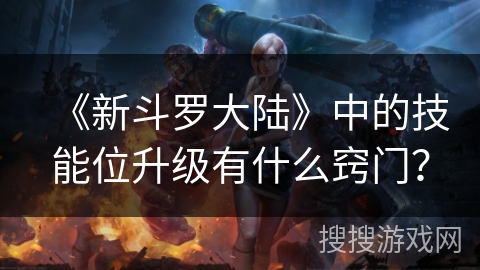 《新斗罗大陆》中的技能位升级有什么窍门？