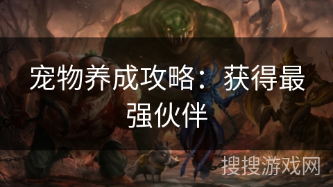 宠物养成攻略：获得最强伙伴