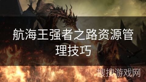 航海王强者之路资源管理技巧