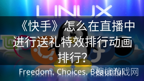 《快手》怎么在直播中进行送礼特效排行动画排行？