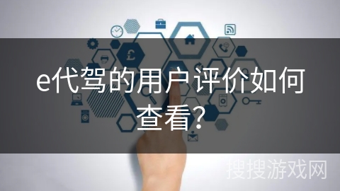 e代驾的用户评价如何查看？