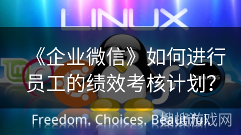 《企业微信》如何进行员工的绩效考核计划？