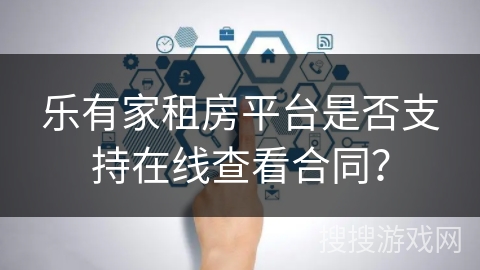 乐有家租房平台是否支持在线查看合同？