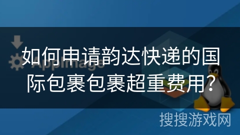 如何申请韵达快递的国际包裹包裹超重费用？