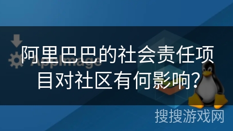阿里巴巴的社会责任项目对社区有何影响？