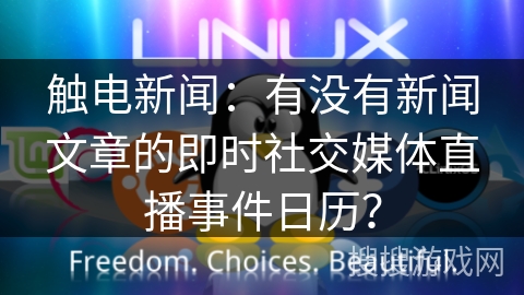 触电新闻：有没有新闻文章的即时社交媒体直播事件日历？