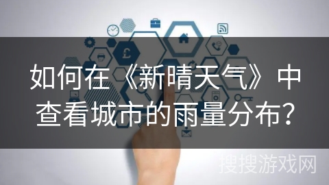 如何在《新晴天气》中查看城市的雨量分布？