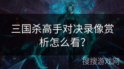 三国杀高手对决录像赏析怎么看？