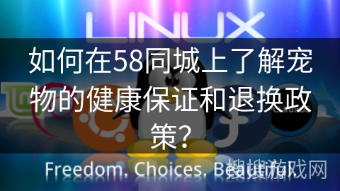如何在58同城上了解宠物的健康保证和退换政策？