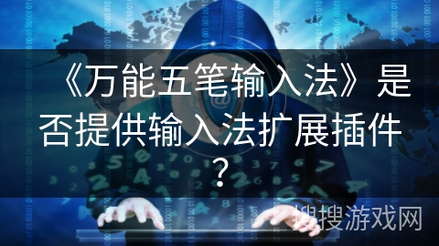 《万能五笔输入法》是否提供输入法扩展插件？