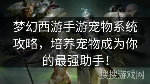 梦幻西游手游宠物系统攻略,培养宠物成为你的最强助手! 梦幻西游手游宠物系统攻略,培养宠物成为你的最强助手!