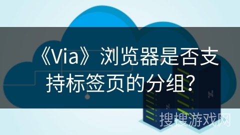 《Via》浏览器是否支持标签页的分组？