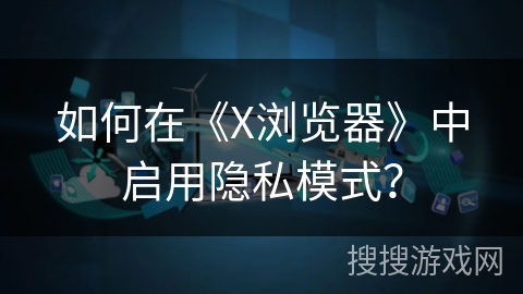 如何在《X浏览器》中启用隐私模式？