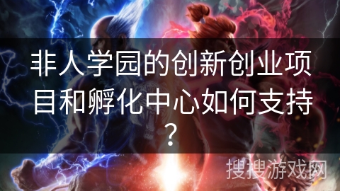 非人学园的创新创业项目和孵化中心如何支持？