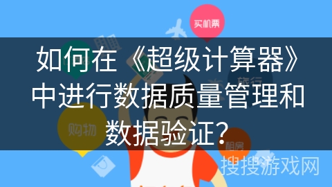 如何在《超级计算器》中进行数据质量管理和数据验证？