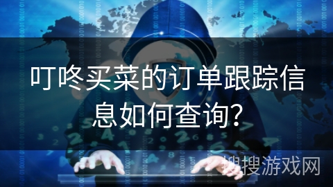 叮咚买菜的订单跟踪信息如何查询？