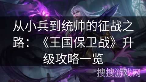 从小兵到统帅的征战之路：《王国保卫战》升级攻略一览