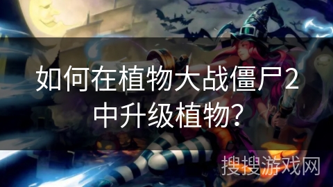 如何在植物大战僵尸2中升级植物？